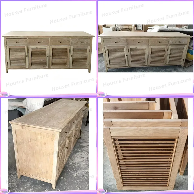 Home Decor Organizer - 天然再生木材靴箱シャッタードア収納オーガナイザー玄関ベンチ家具家の装飾ラッククローゼット棚
