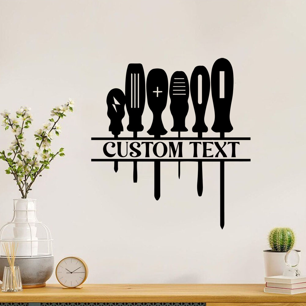 Home Decor Wallpaper - 1PC クールな修理ツール カスタマイズ可能なテキスト入りビニール製粘着壁紙 ホームデコレーション装飾アクセサリー用