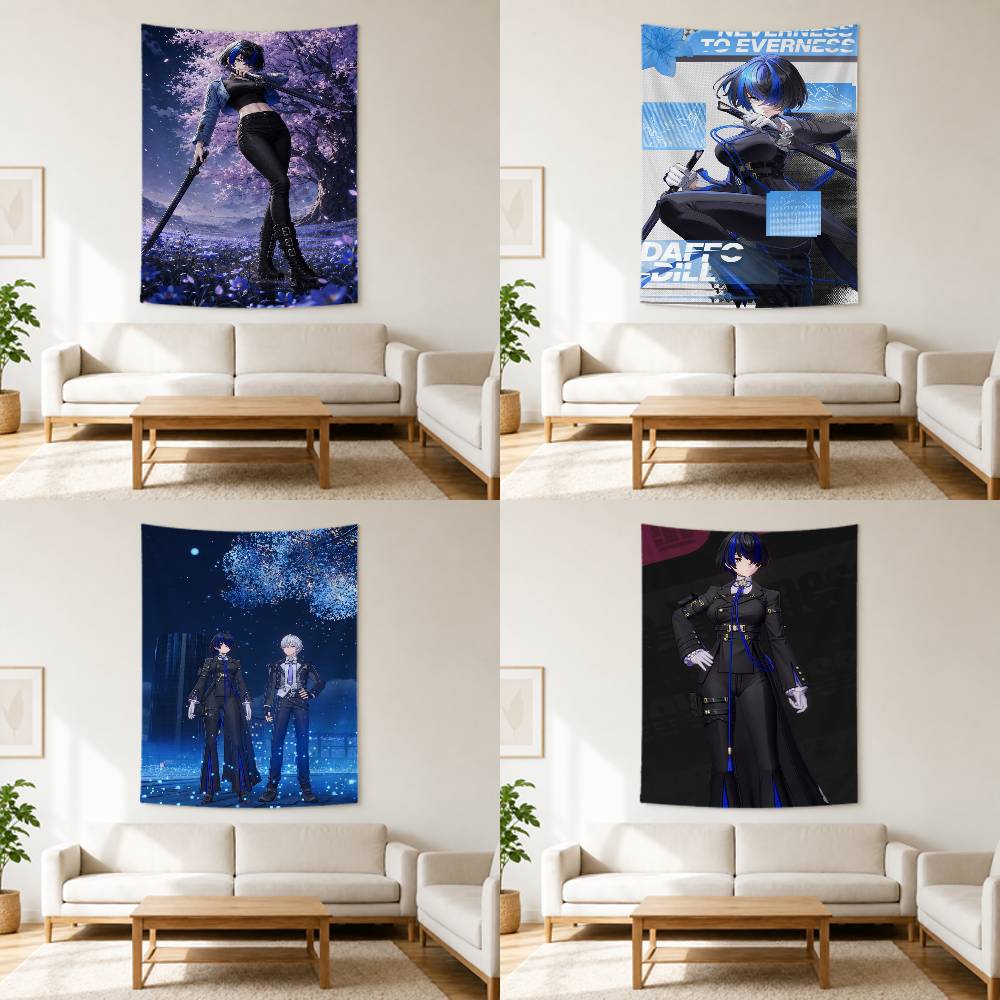 Home Decor Nte - NTE キャラクター水仙旗壁掛け背景アートバナー寝室用ホーム屋外装飾