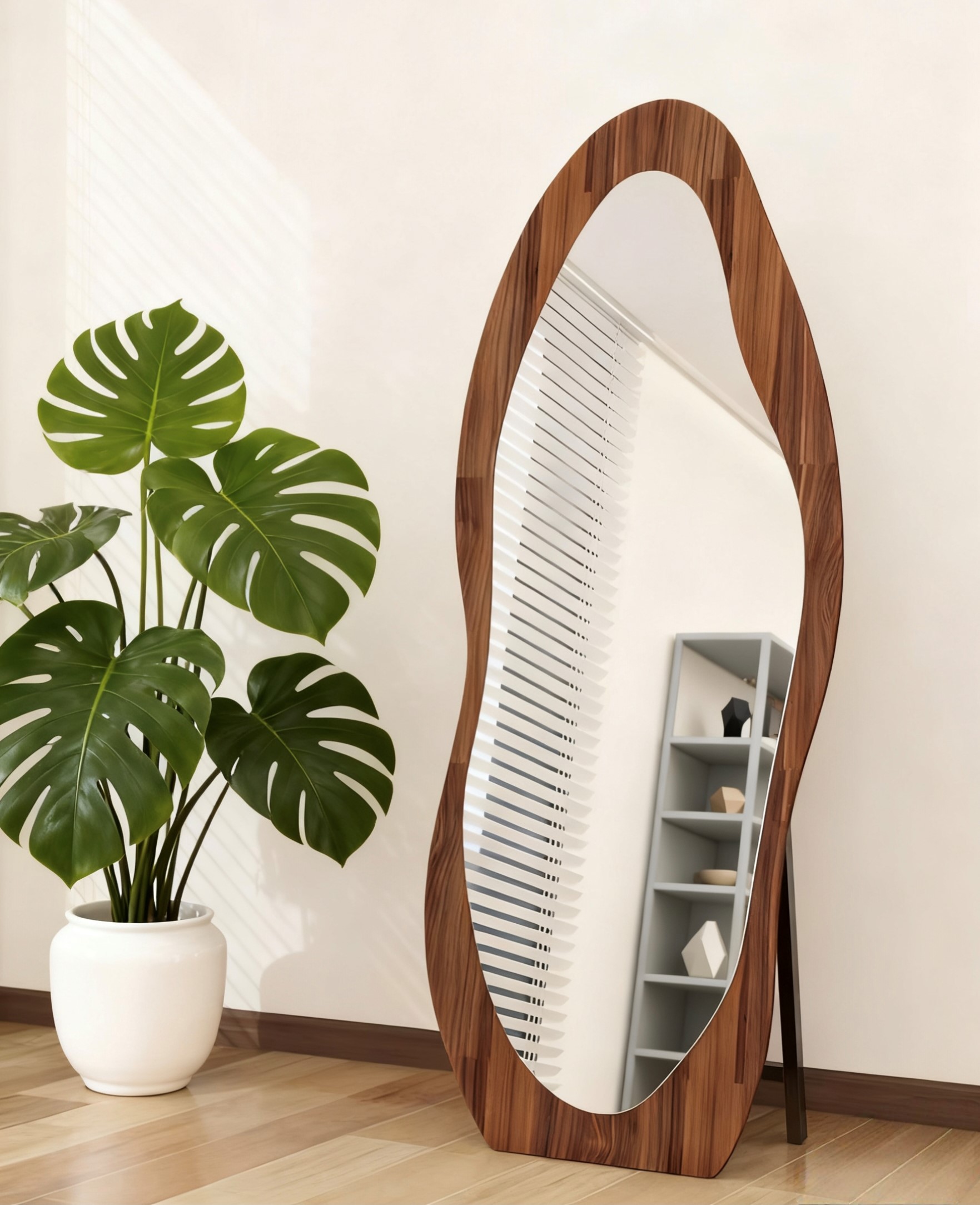モダンな全身鏡、装飾的なバニティミラー、寝室、リビングルーム - Home Decor Mirror のレビューと価格