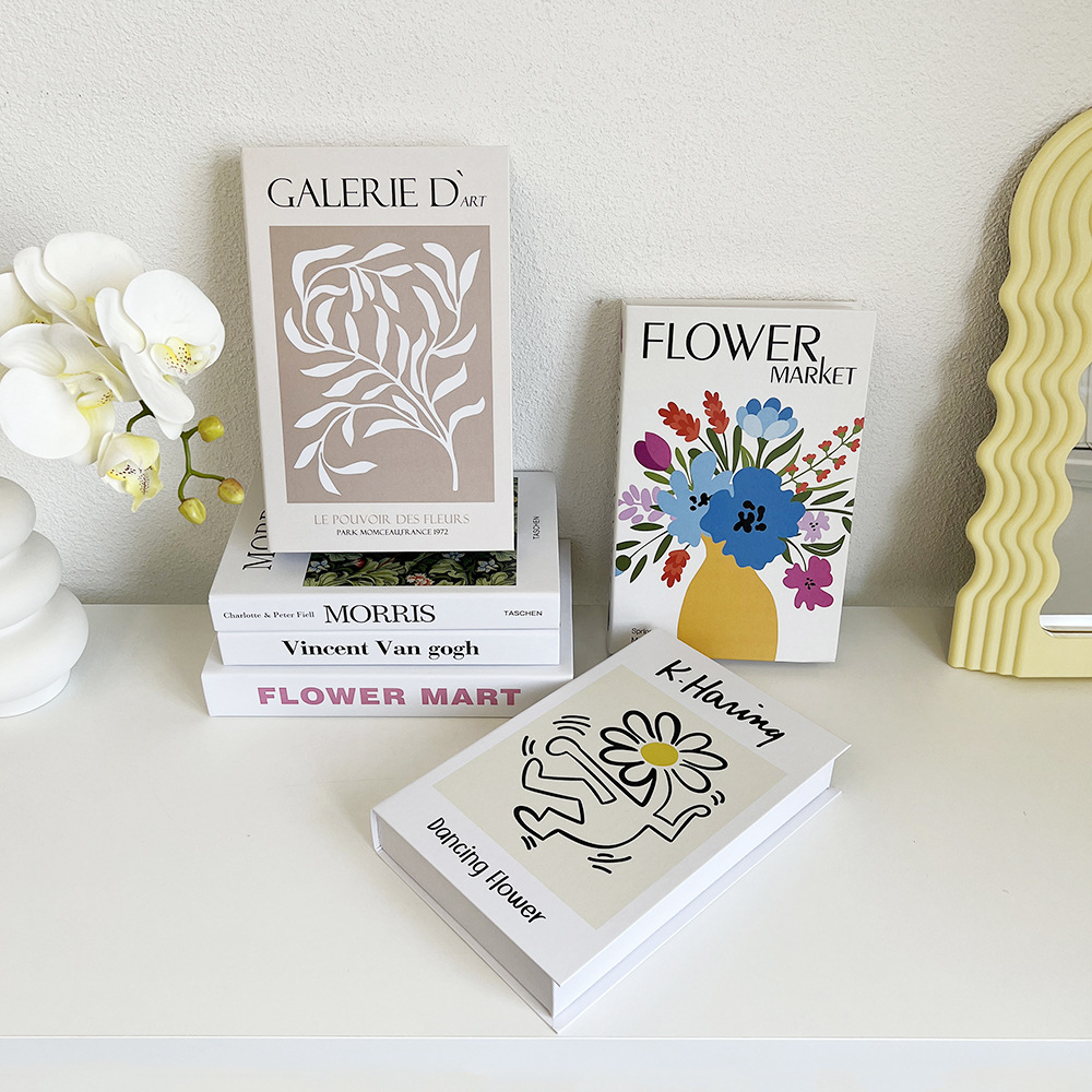 装飾用の手描きの芸術的な花,側面,壁の装飾,家の本棚,本のア - Home Decor Magazine のレビューと価格