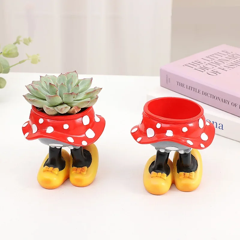 ディズニー-家の装飾、ミッキーとミニーのための漫画のミニ植木 - Home Decor Disney のレビューと価格