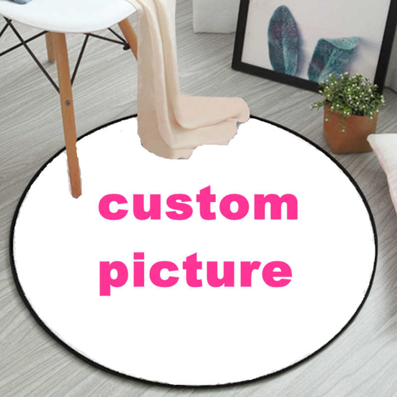 3Dロゴ付きの丸いカーペット,家,居間,寝室の装飾用の柔らか - Home Decor Logo Design のレビューと価格