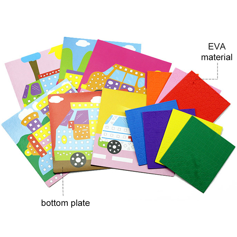6/12 個モザイク絵画 DIY フォームパズル 3D EV - Home Decor Scrap のレビューと価格