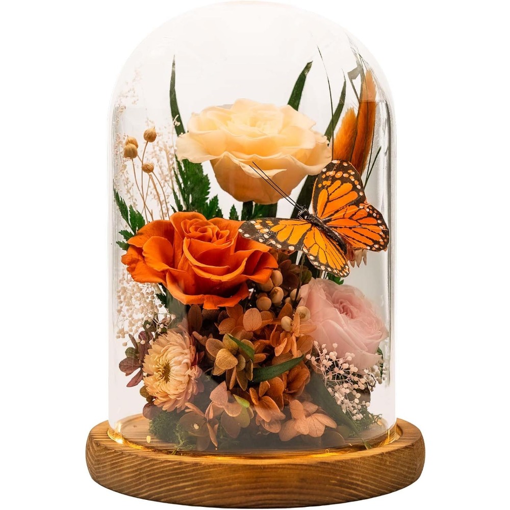 エレガントなプリザーブドフラワー：特別な機会のための永遠の愛 - Home Decor Tulip のレビューと価格