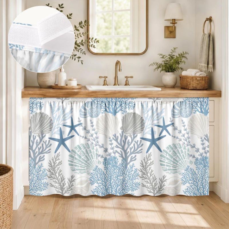 VIKAMA ノーティカルブルー シーシェル柄 フックアンド - Home Decor Nautical のレビューと価格