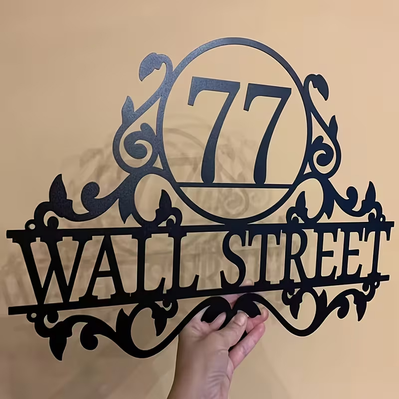 カスタムメタルハウスナンバー＆ストリートネームサイン - 屋 - Home Decor Names のレビューと価格