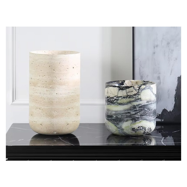 カスタマイズされた天然大理石の花瓶、斬新で創造的な家の装飾、 - Home Decor Vase のレビューと価格