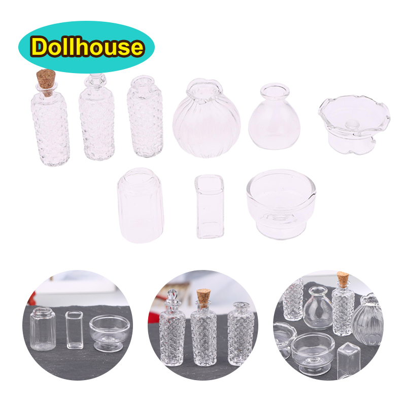 1:12 ドールハウスミニチュアガラス花瓶デザートカップワイ - Home Decor Vase のレビューと価格