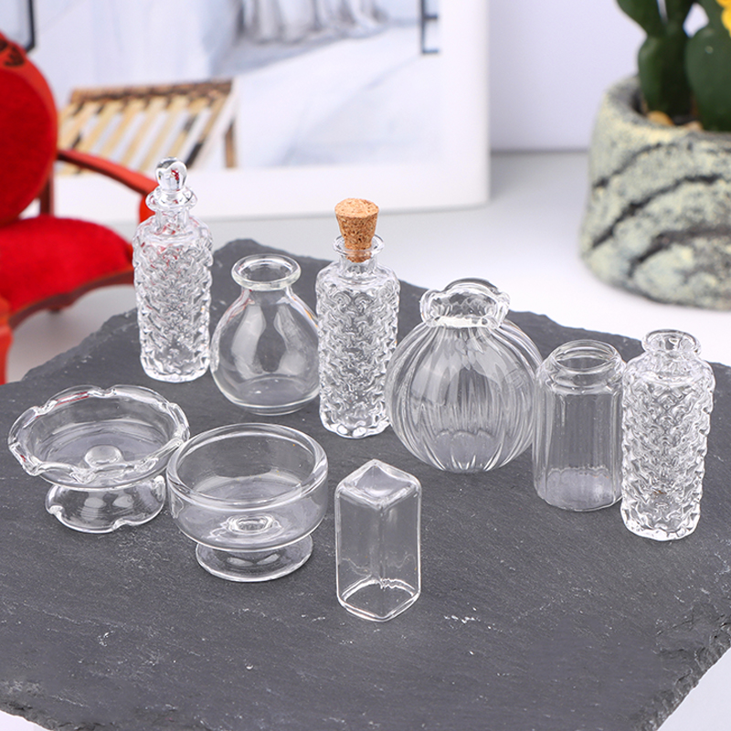 1:12 ドールハウスミニチュアガラス花瓶デザートカップワイ - Home Decor Vase のレビューと価格