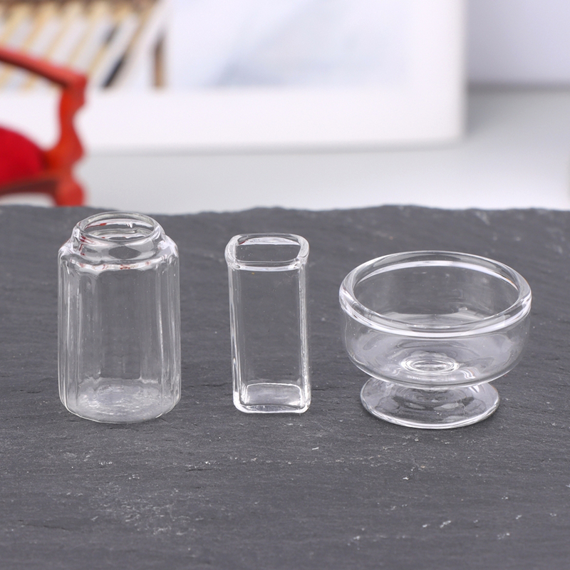 1:12 ドールハウスミニチュアガラス花瓶デザートカップワイ - Home Decor Vase のレビューと価格