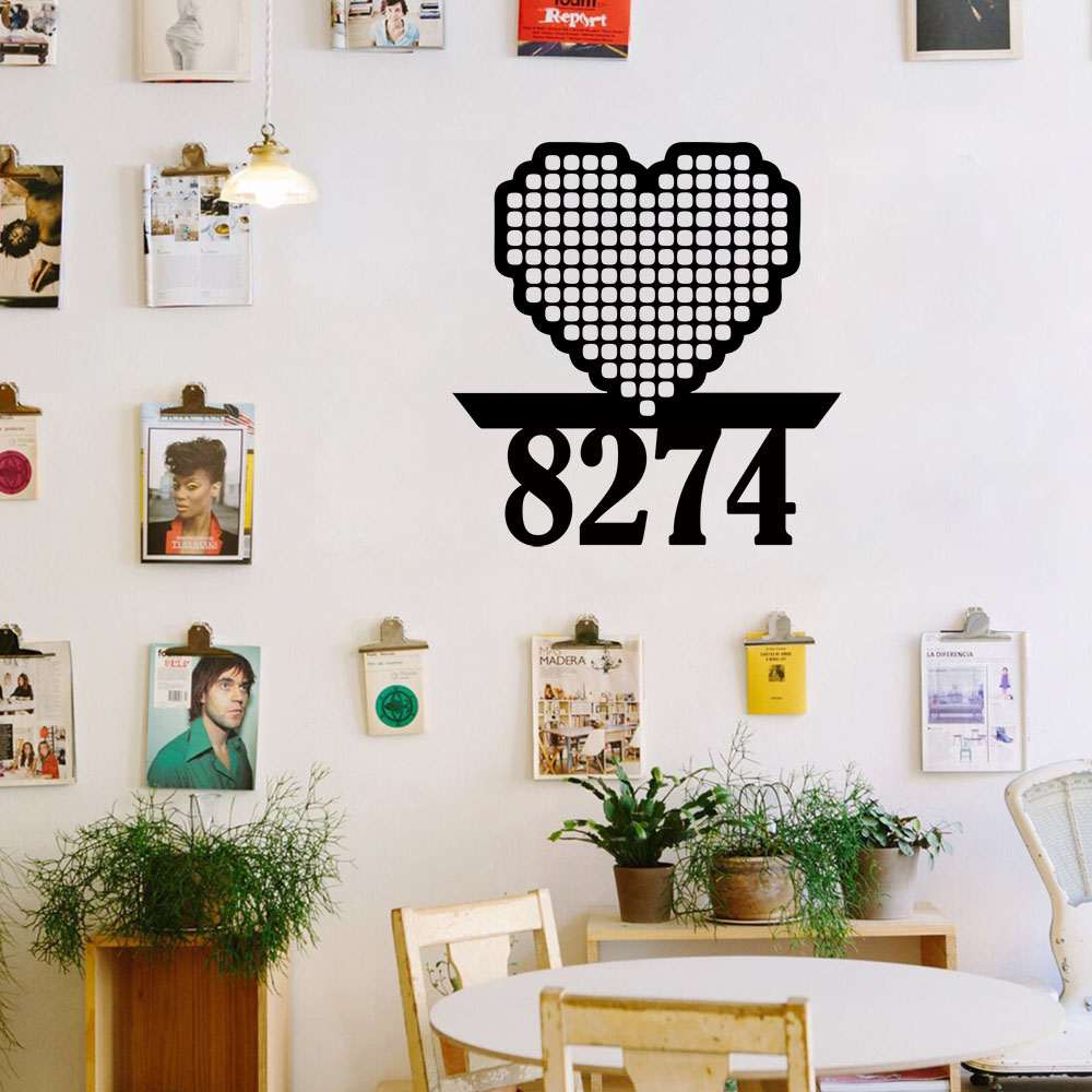 1PC クールラブカスタマイズ可能な名前ウォールステッカー取 - Home Decor Wallpaper のレビューと価格