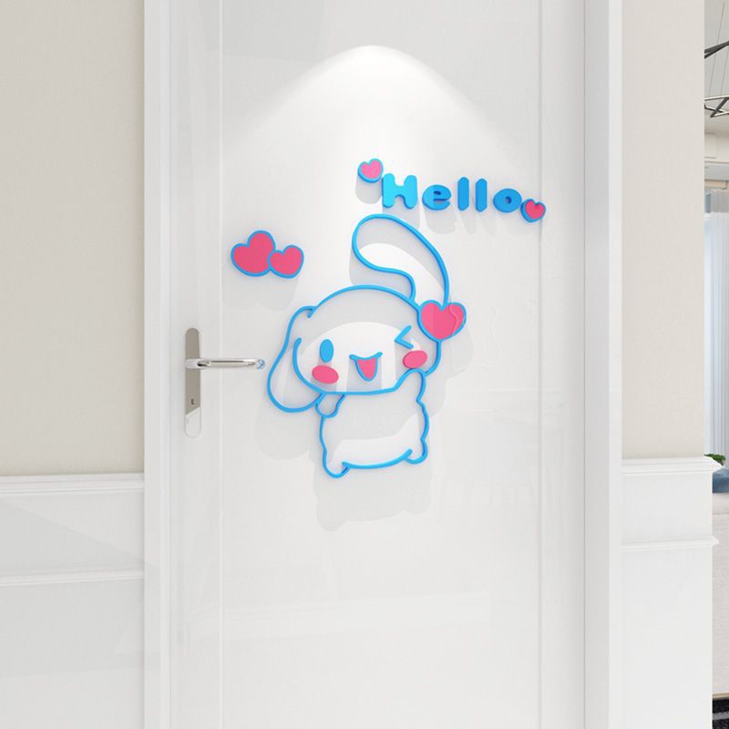 サンリオ シナモロール 3D アクリル子供部屋背景壁装飾ステ - Home Decor Wallpaper のレビューと価格
