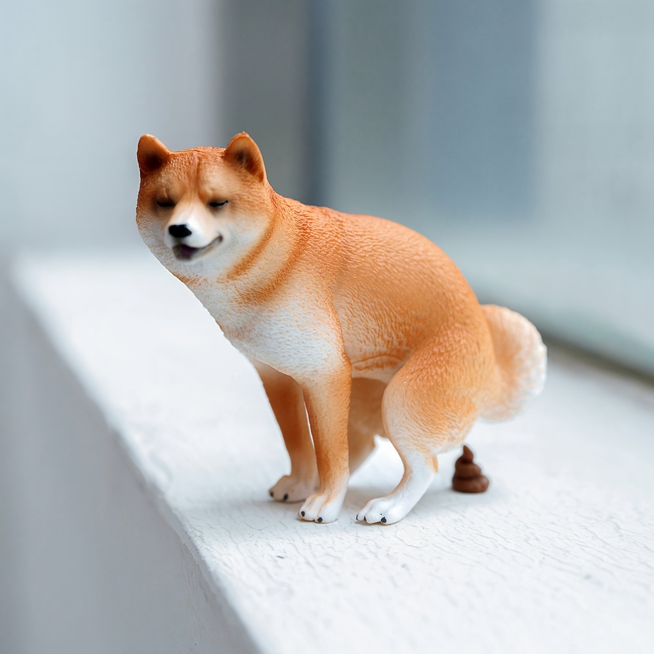 1/6スケール 面白い柴犬フィギュアセット うんち＆小便ポス - Home Decor Kit のレビューと価格