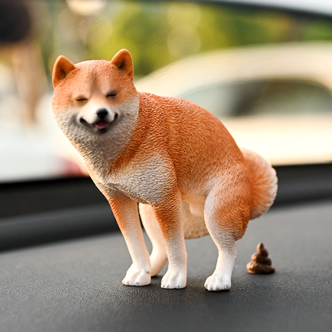 1/6スケール 面白い柴犬フィギュアセット うんち＆小便ポス - Home Decor Kit のレビューと価格