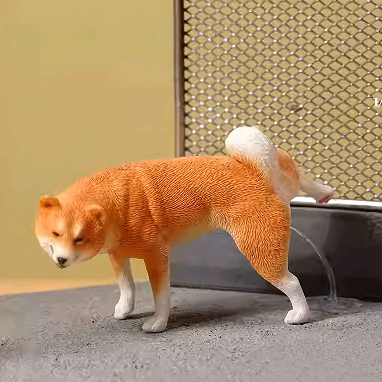 1/6スケール 面白い柴犬フィギュアセット うんち＆小便ポス - Home Decor Kit のレビューと価格