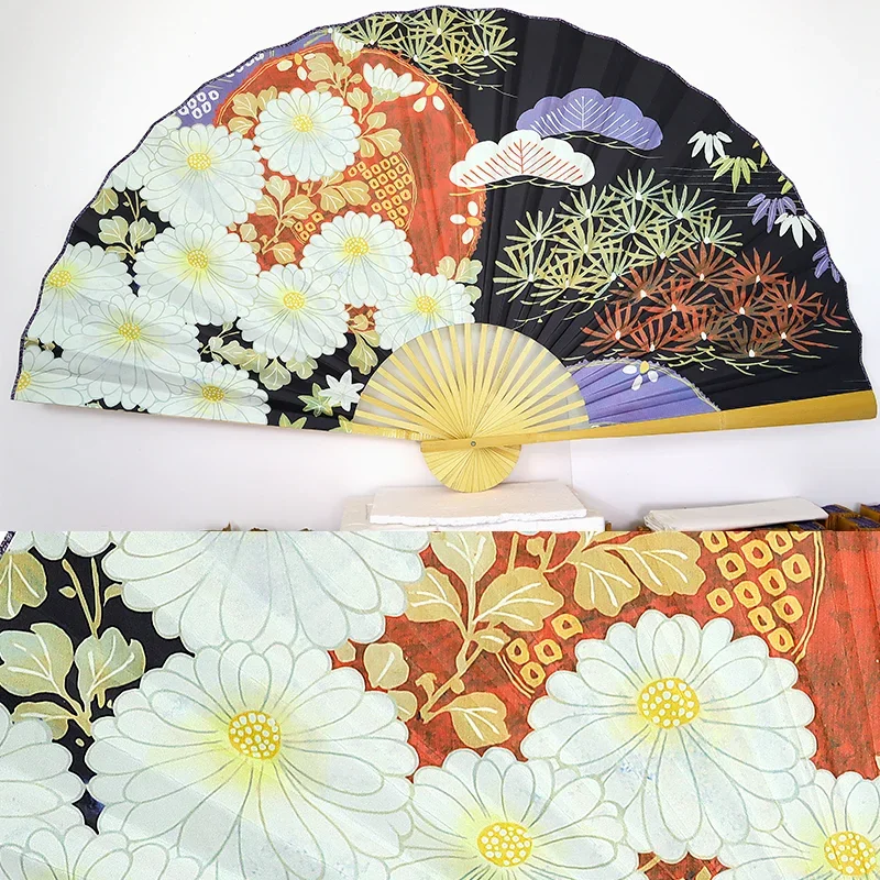 1PC 折りたたみ式 90cm 和風大型扇子 吊り下げ式紙扇 - Home Decor Scrap のレビューと価格