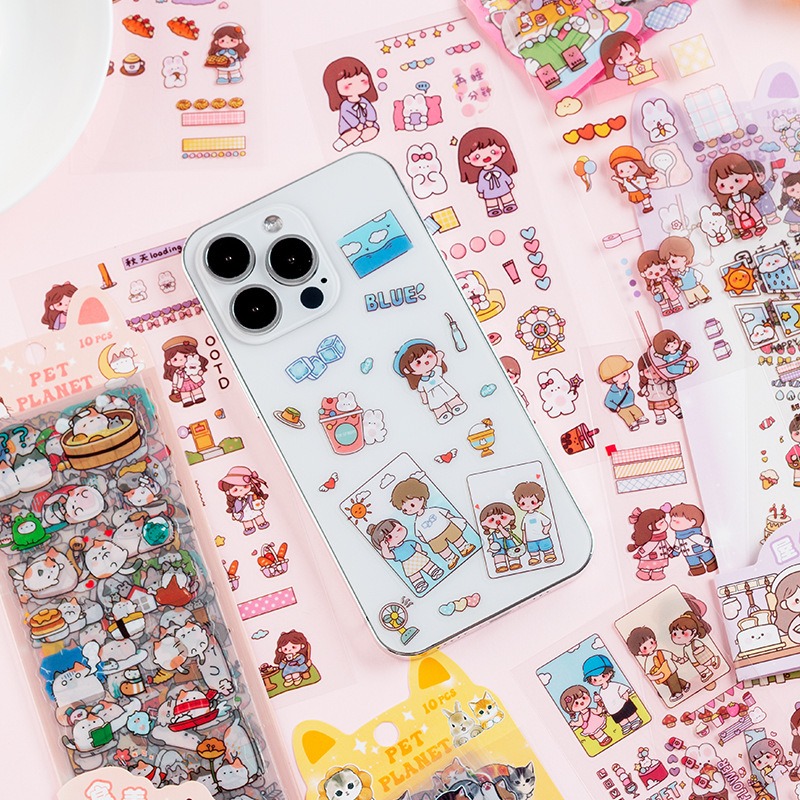 10 ピース/パック漫画動物ステッカー装飾スクラップブック日 - Home Decor Magazine のレビューと価格