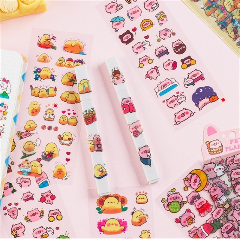 10 ピース/パック漫画動物ステッカー装飾スクラップブック日 - Home Decor Magazine のレビューと価格