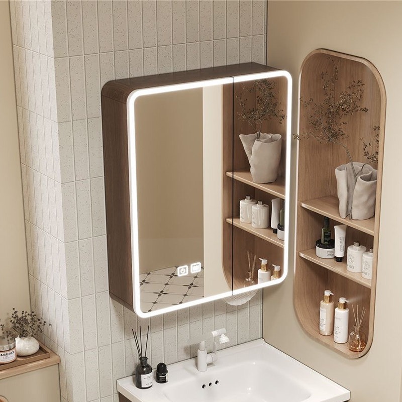 ミラートイレバスルームキャビネット棚コーナースペースセーバー - Home Decor Mirror のレビューと価格