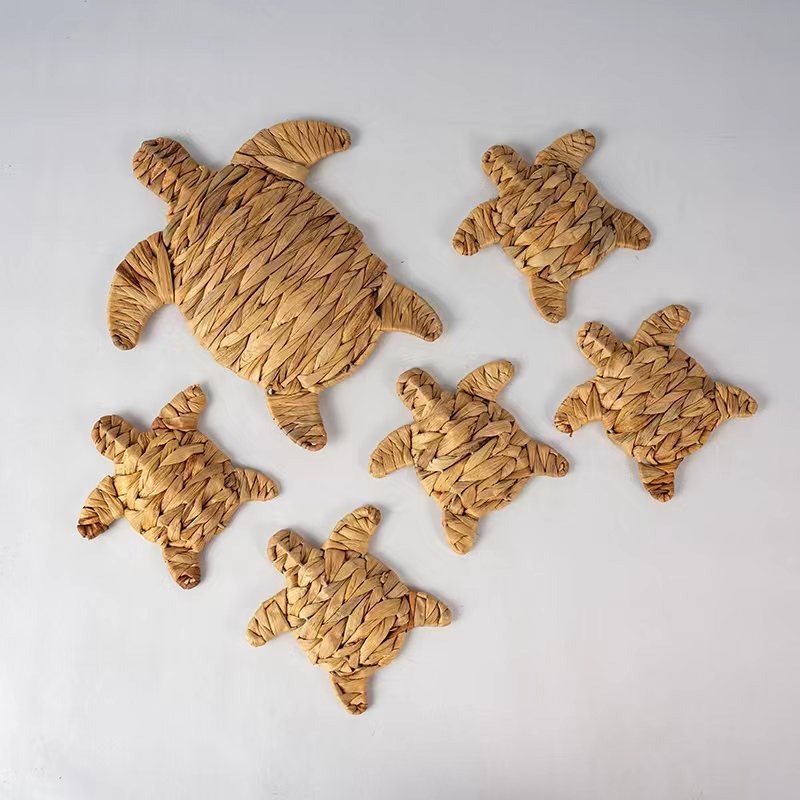 手作りのクロシェタートル壁掛け、ボヘミアンスタイルの海亀の装 - Home Decor Nautical のレビューと価格