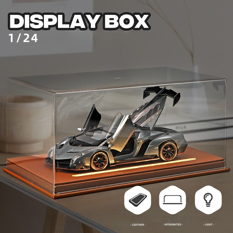 アクリルディスプレイボックス ライト付き 1:24 合金車モ - Home Decor Organizer のレビューと価格