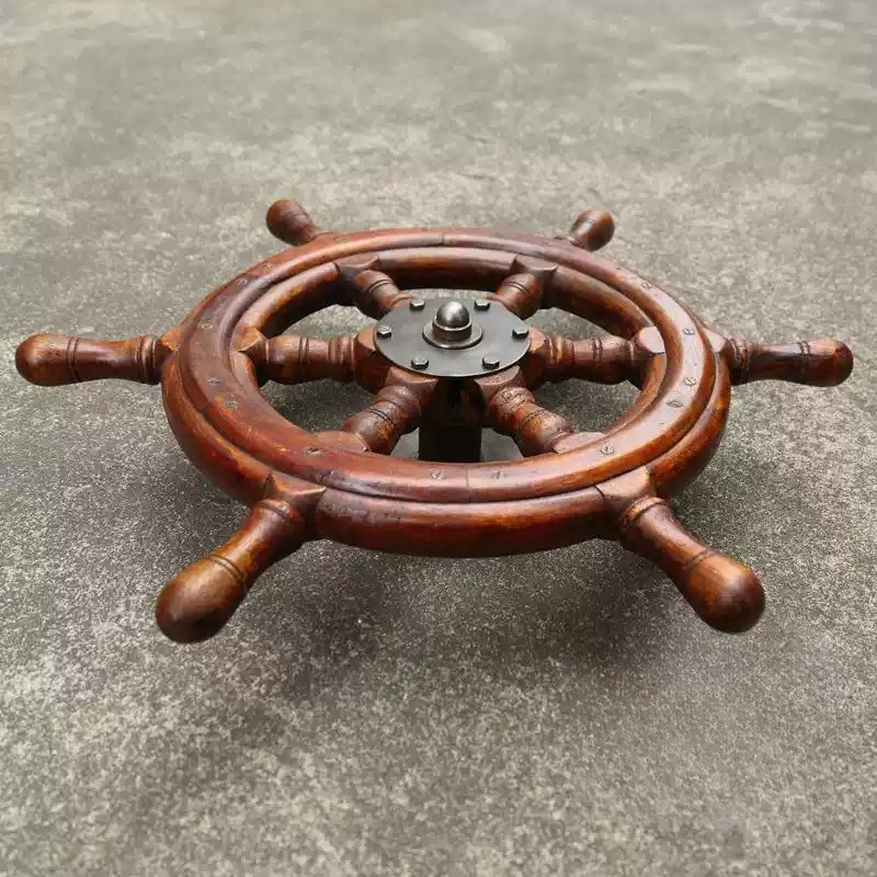 55CM無垢材船舶用操舵輪ペンダント地中海レトロ航海風壁掛け - Home Decor Nautical のレビューと価格
