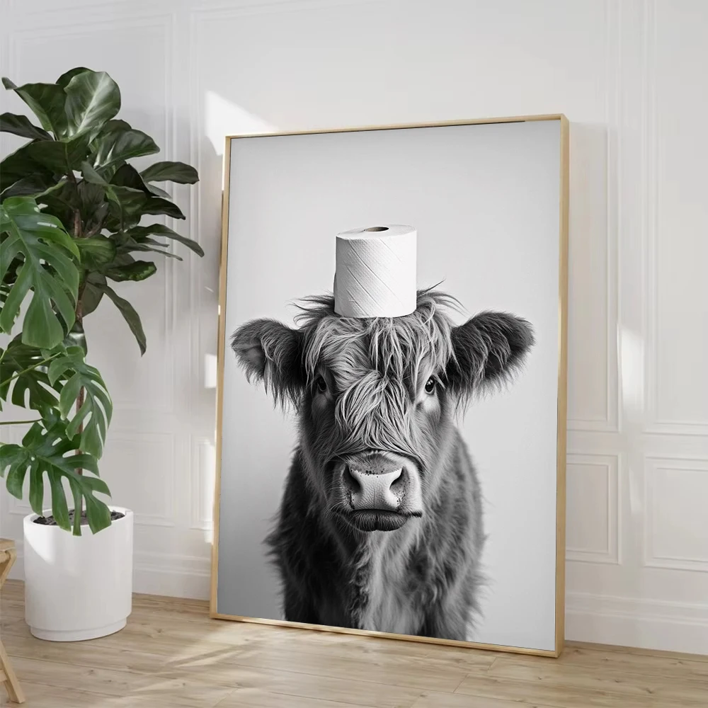 ハイランドカウ、カワウソ、猫、アライグマ、トイレットペーパー - Home Decor Scrap のレビューと価格
