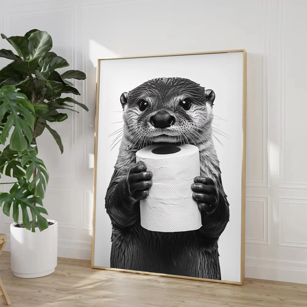ハイランドカウ、カワウソ、猫、アライグマ、トイレットペーパー - Home Decor Scrap のレビューと価格