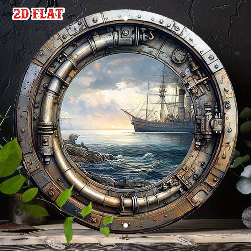 [2Dフラット] ヴィンテージ航海風メタルウォールサイン - - Home Decor Nautical のレビューと価格