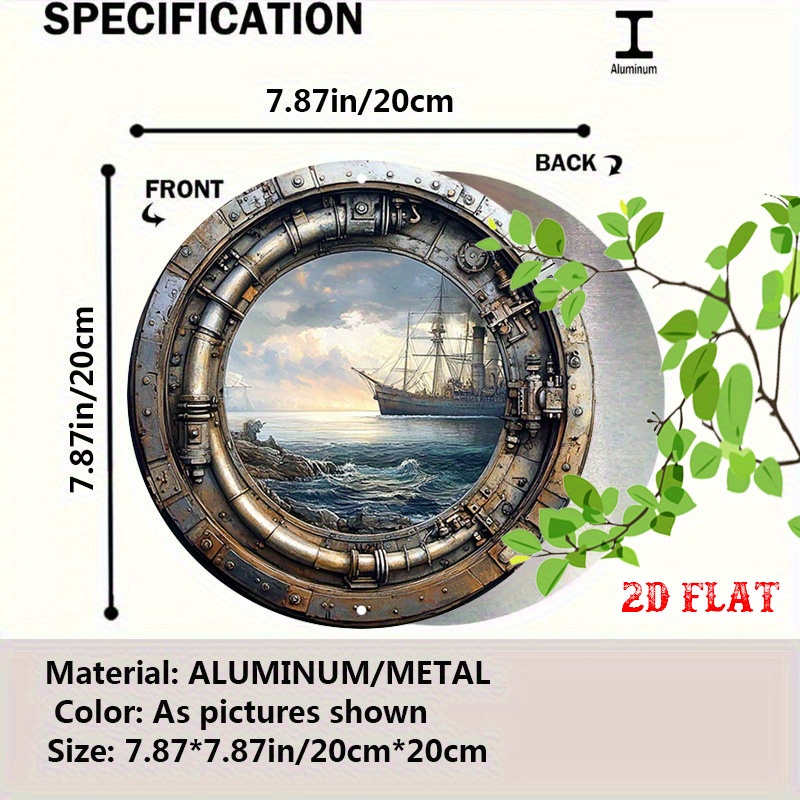 [2Dフラット] ヴィンテージ航海風メタルウォールサイン - - Home Decor Nautical のレビューと価格