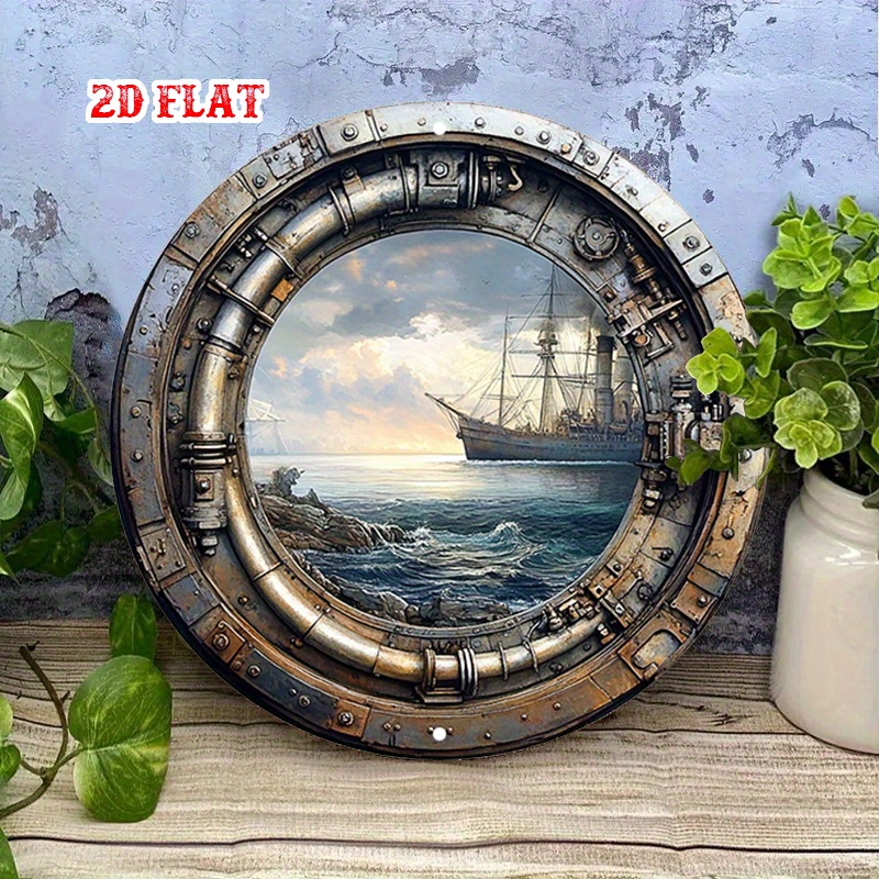 [2Dフラット] ヴィンテージ航海風メタルウォールサイン - - Home Decor Nautical のレビューと価格