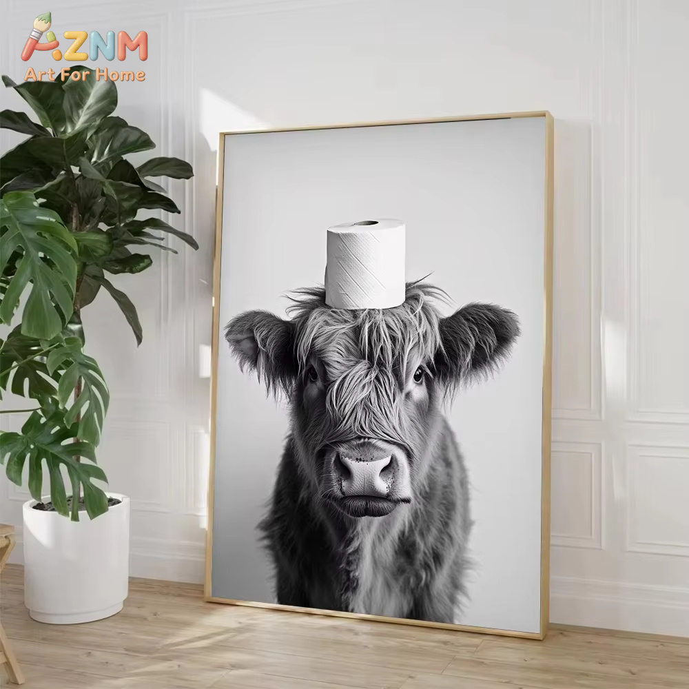 1PC、ハイランドカウ、カワウソ、猫、アライグマ、トイレット - Home Decor Scrap のレビューと価格