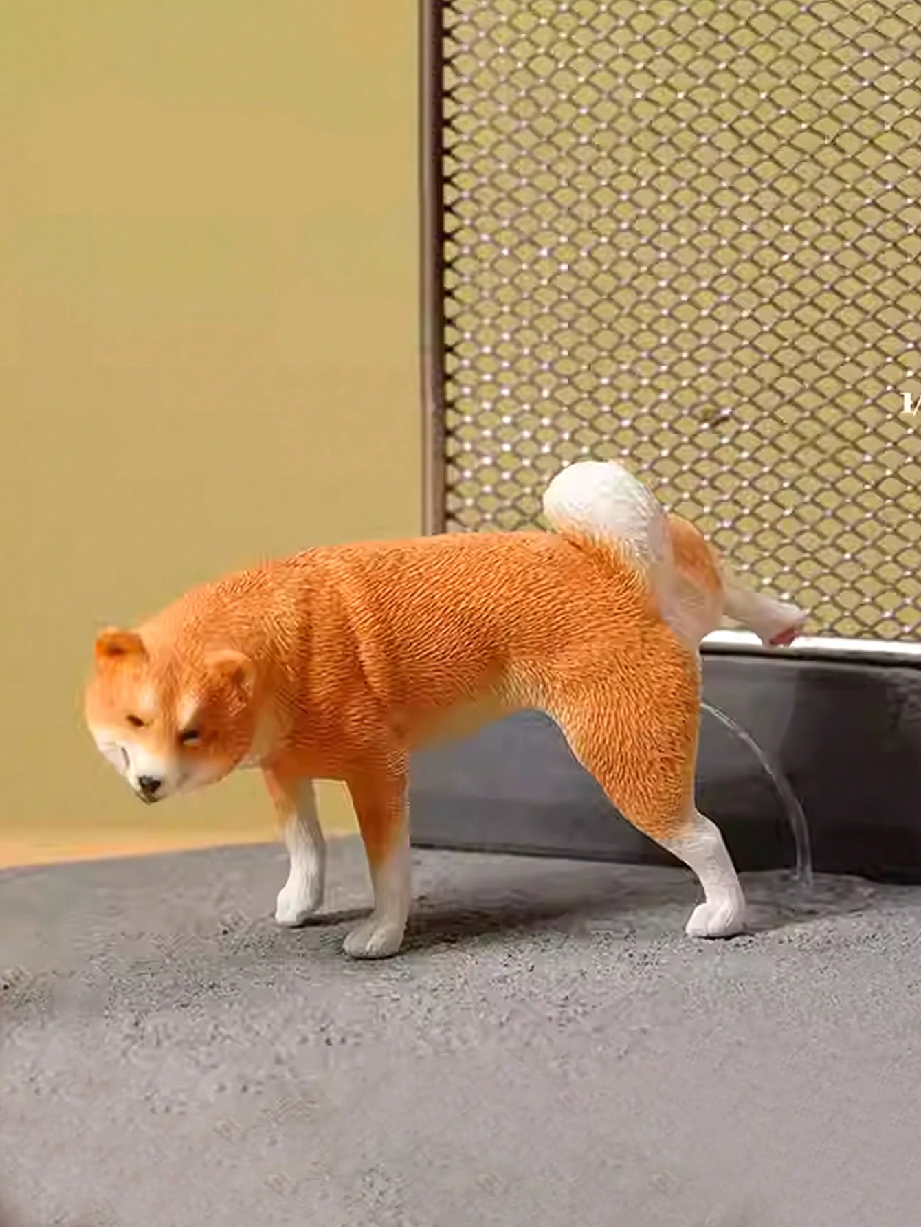 面白い柴犬の置物1セット（うんちと尿が流れる） – 1/6ス - Home Decor Kit のレビューと価格