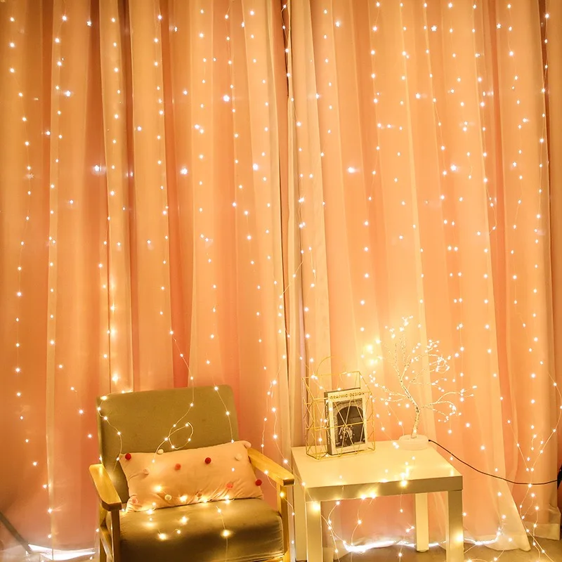 3M-6M クリスマスデコレーションリモコン付きホリデーウェ - String Curtain Light のレビューと価格