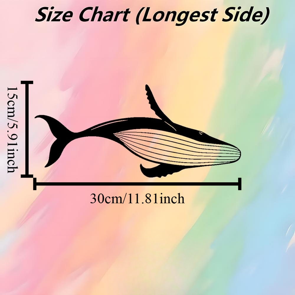 雄大なクジラのメタルウォールアート、レーザーカット錬鉄製2D - Home Decor Nautical のレビューと価格