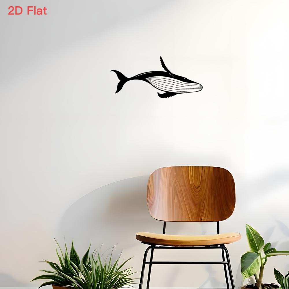 雄大なクジラのメタルウォールアート、レーザーカット錬鉄製2D - Home Decor Nautical のレビューと価格