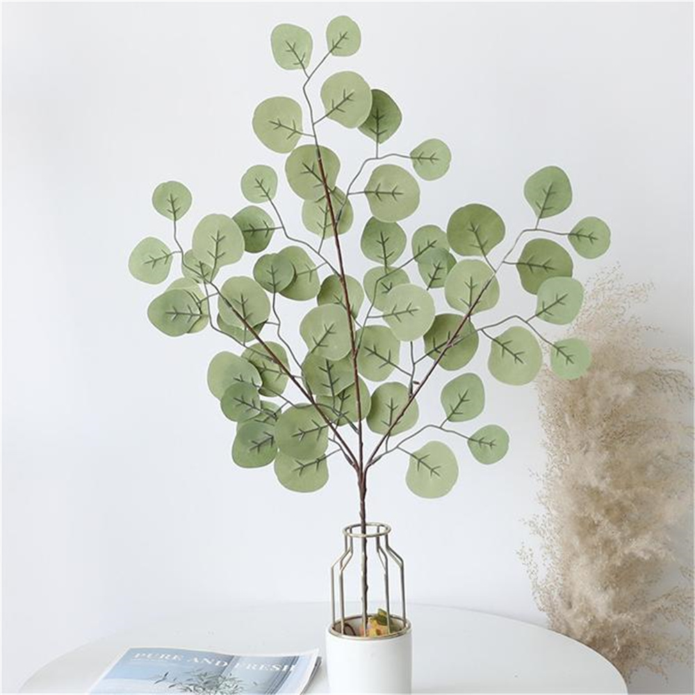 ユーカリの葉の人工植物、偽の花、クリスマスの装飾、結婚式、家 - Home Decor Scrap のレビューと価格