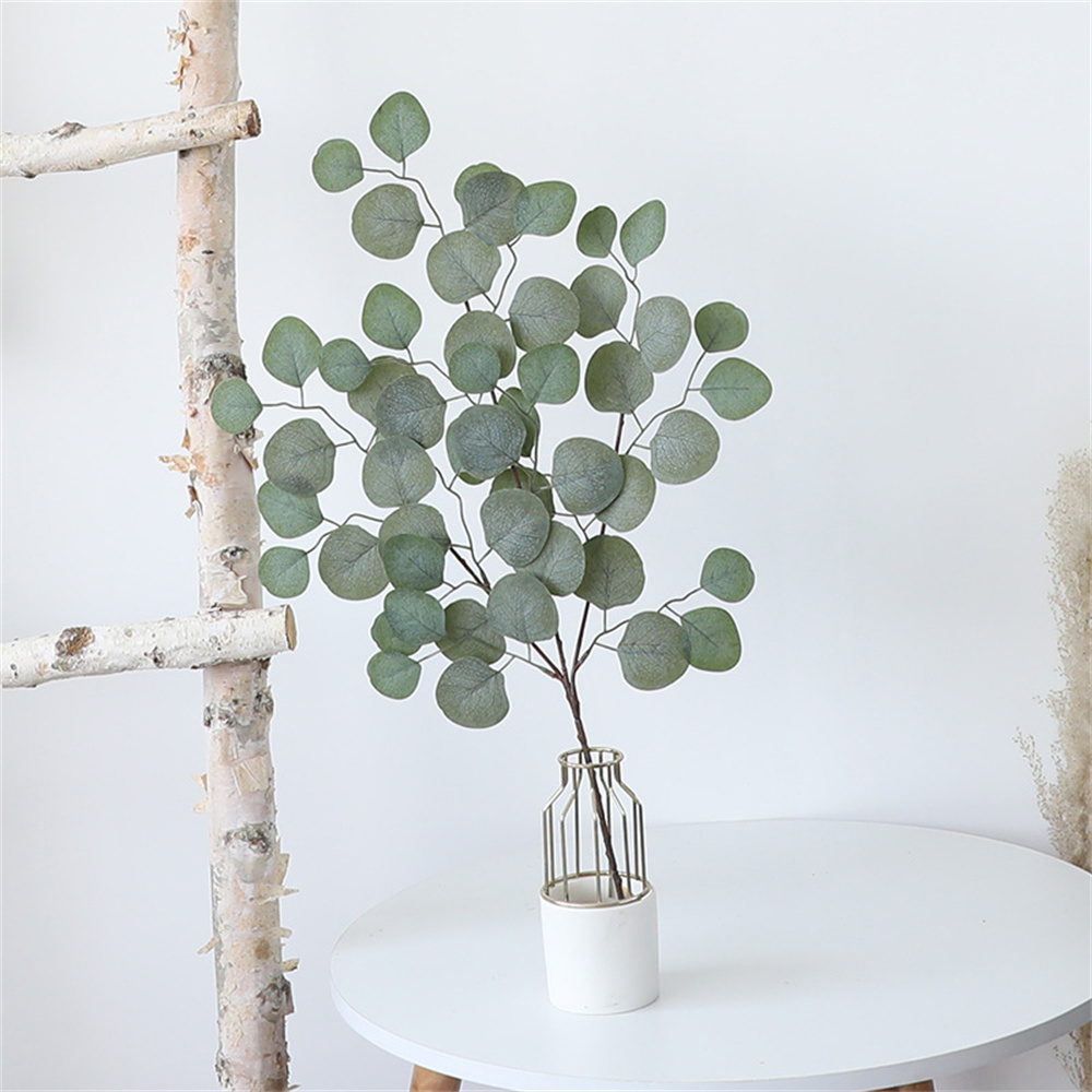 ユーカリの葉の人工植物、偽の花、クリスマスの装飾、結婚式、家 - Home Decor Scrap のレビューと価格