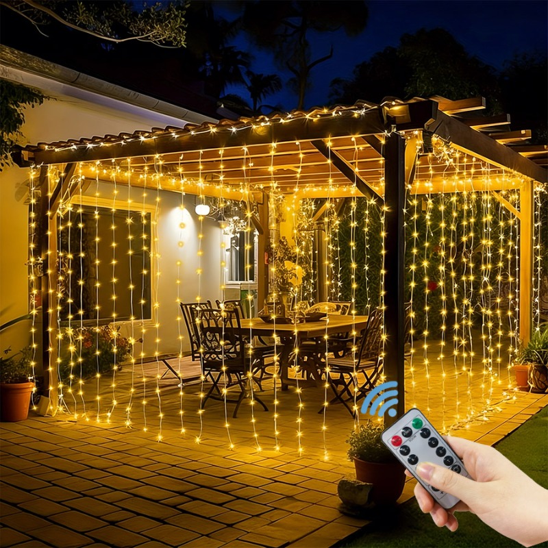 3/4/6m LEDカーテンストリングライトガーランドUSB - String Curtain Light のレビューと価格