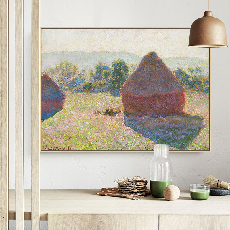 有名なモネポスターキャンバス絵画現代抽象風景壁アート北欧プリ - Home Decor Mirror のレビューと価格