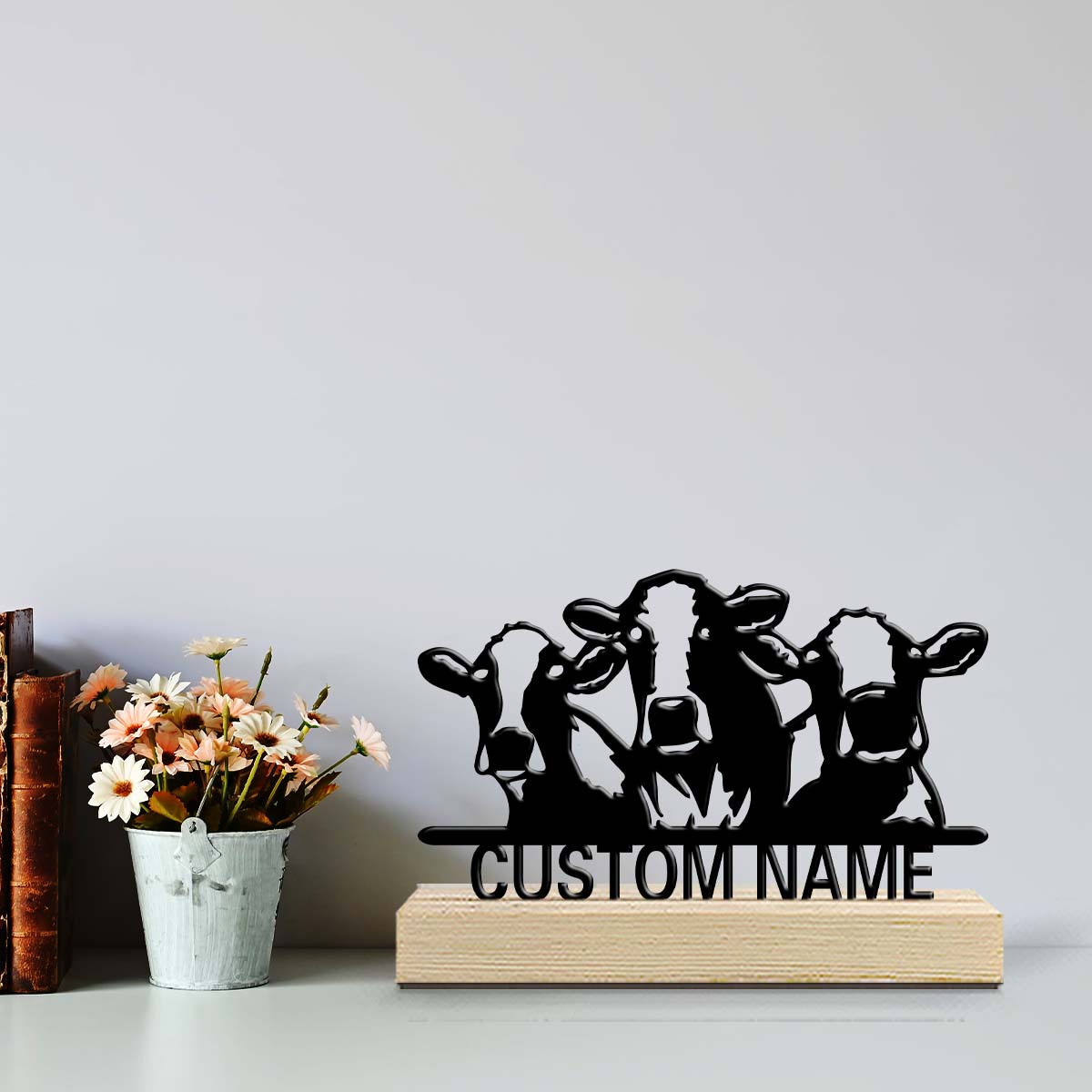 1個入り パーソナライズされた鉄製デスクトップオーナメント  - Home Decor Names のレビューと価格