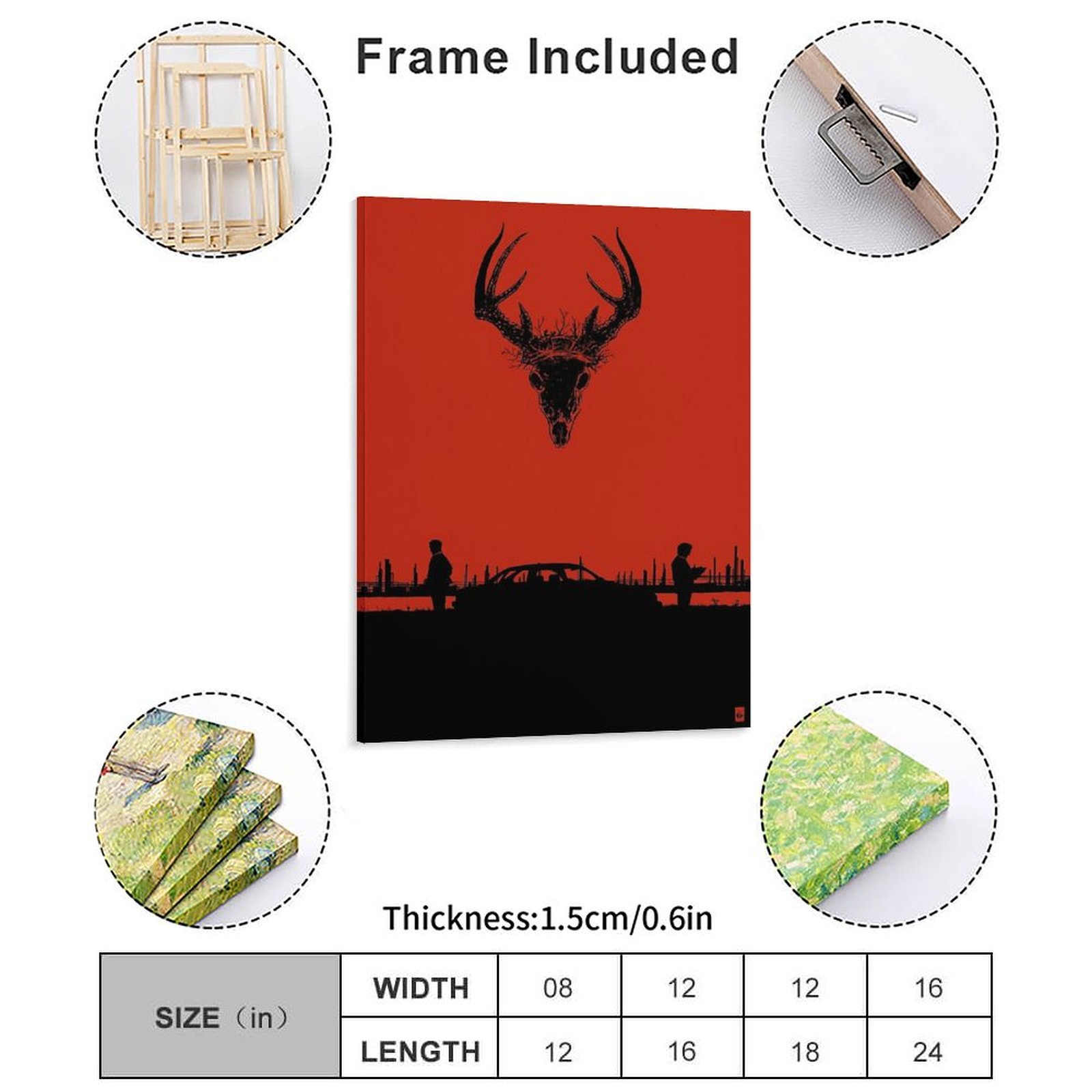真の探偵ポスターキャンバス絵画ヴィンテージクラブホーム壁装飾 - Home Decor Mirror のレビューと価格