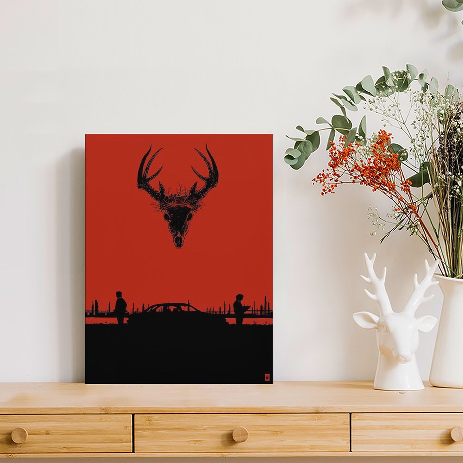 真の探偵ポスターキャンバス絵画ヴィンテージクラブホーム壁装飾 - Home Decor Mirror のレビューと価格