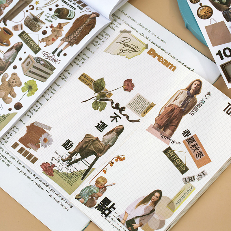 Yoofun 50 枚雑誌ステッカーブック和紙ジャーナル D - Home Decor Magazine のレビューと価格