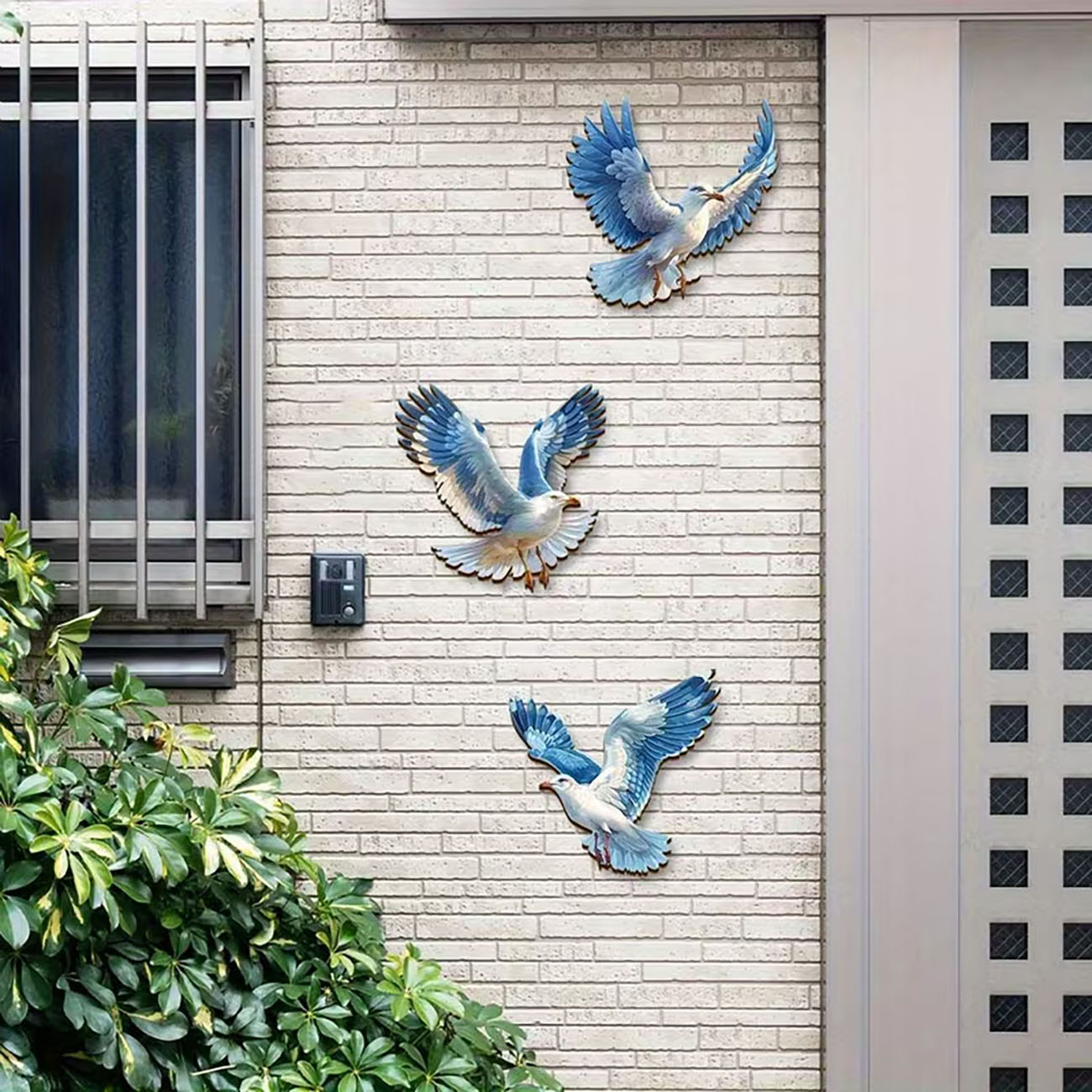 3 個の木製カモメ壁装飾航海スタイルカモメウォールアートバス - Home Decor Nautical のレビューと価格