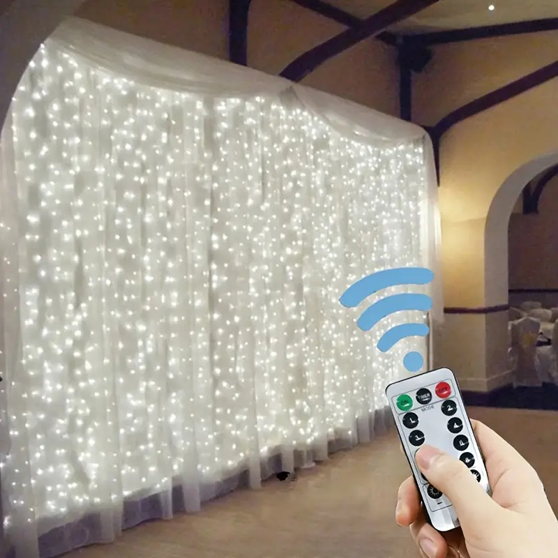 3/4/6 メートルカーテン LED ストリングライトガーラ - String Curtain Light のレビューと価格
