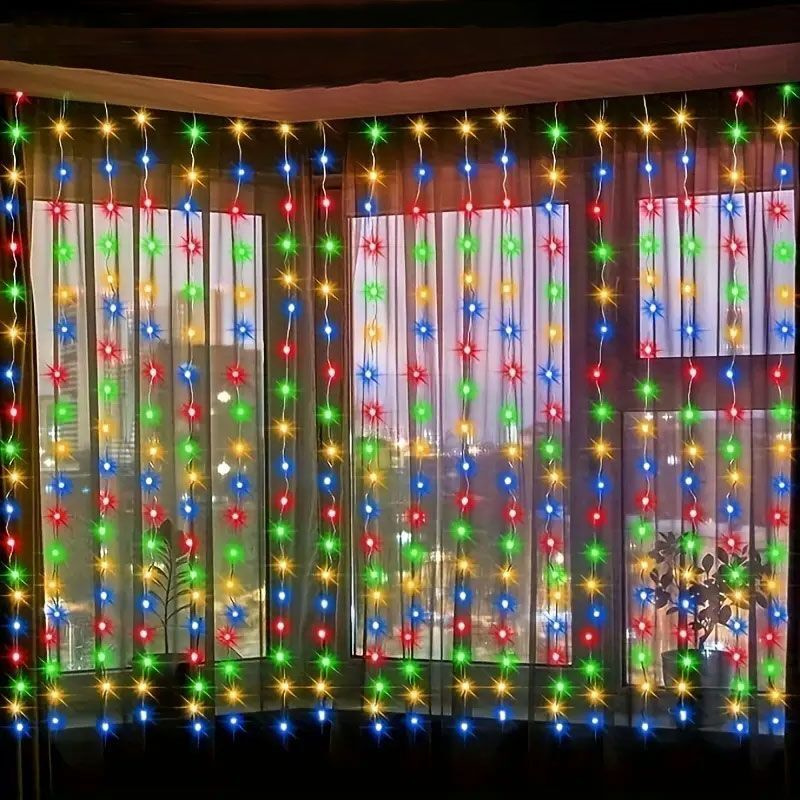 3/4/6 メートルカーテン LED ストリングライトガーラ - String Curtain Light のレビューと価格