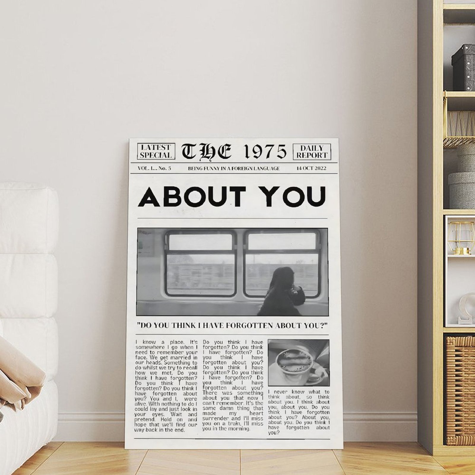 1975 About You ポスター音楽アルバムキャンバス - Home Decor Mirror のレビューと価格