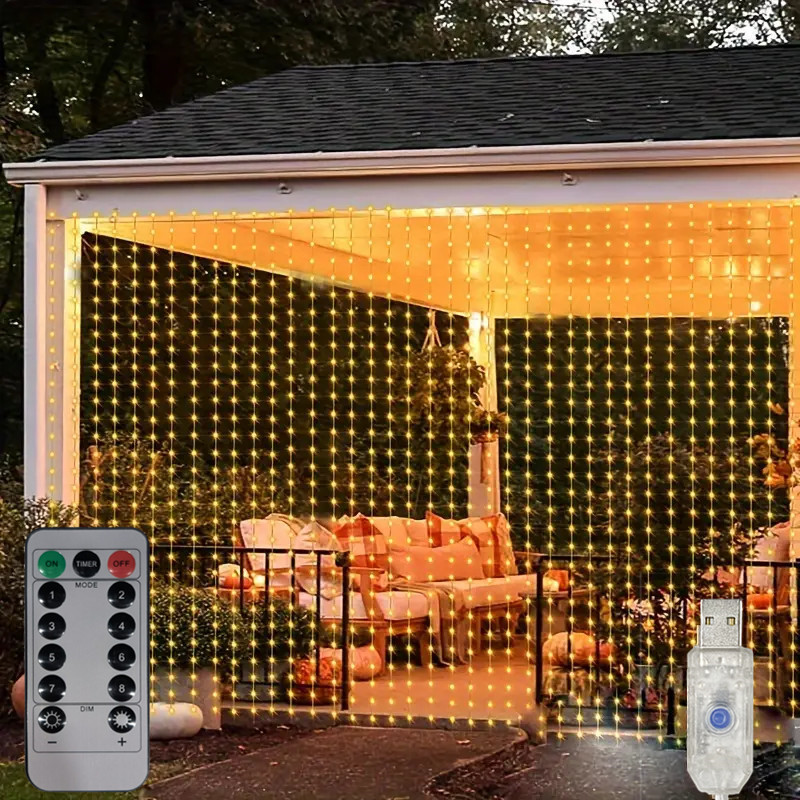 LEDガーランド フェアリーライト ガーデンライト ストリン - String Curtain Light のレビューと価格